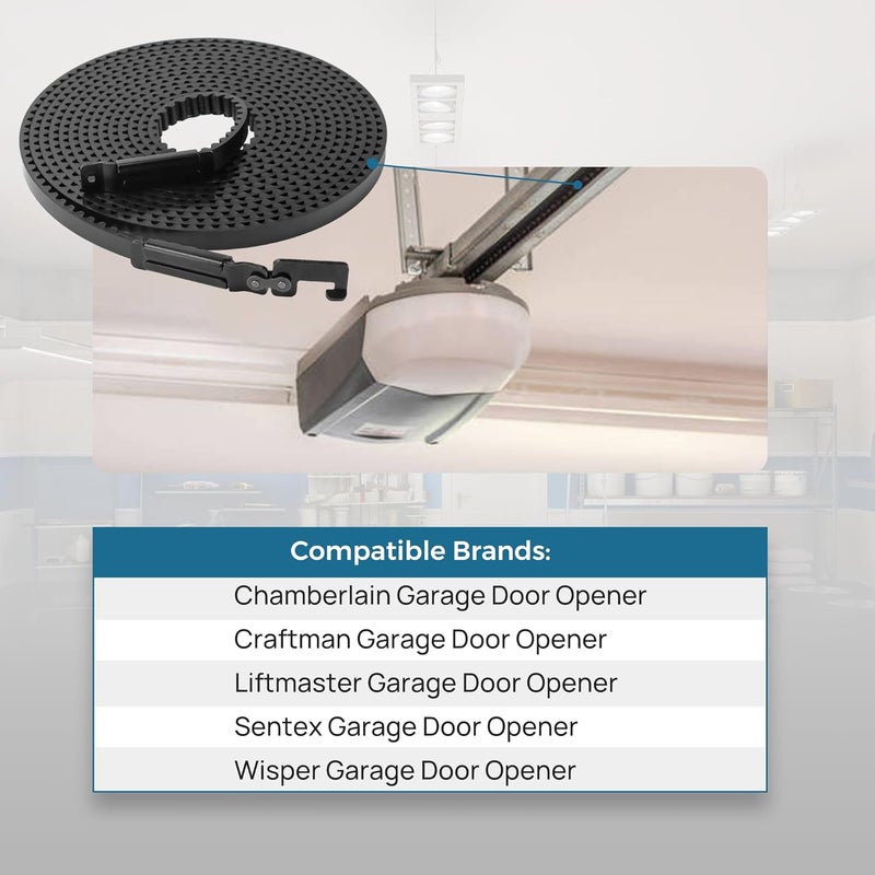 PETOX 41A5434-11A Drive Belt for 7ft High Garage Doors, 234'' Garage Door Openers Belt 41A5434-11A, Replacement Belt Compatible with Chamberlain/LiftMaster/Sentex/Whisper Belt Drive Garage Door Opener - Image 4